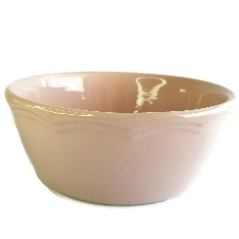 Vintage Hall Pottery Pink Bowl 7 1/2" Serving Dish
